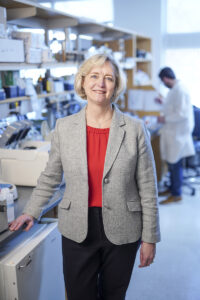 Susan Wente in a research lab.
