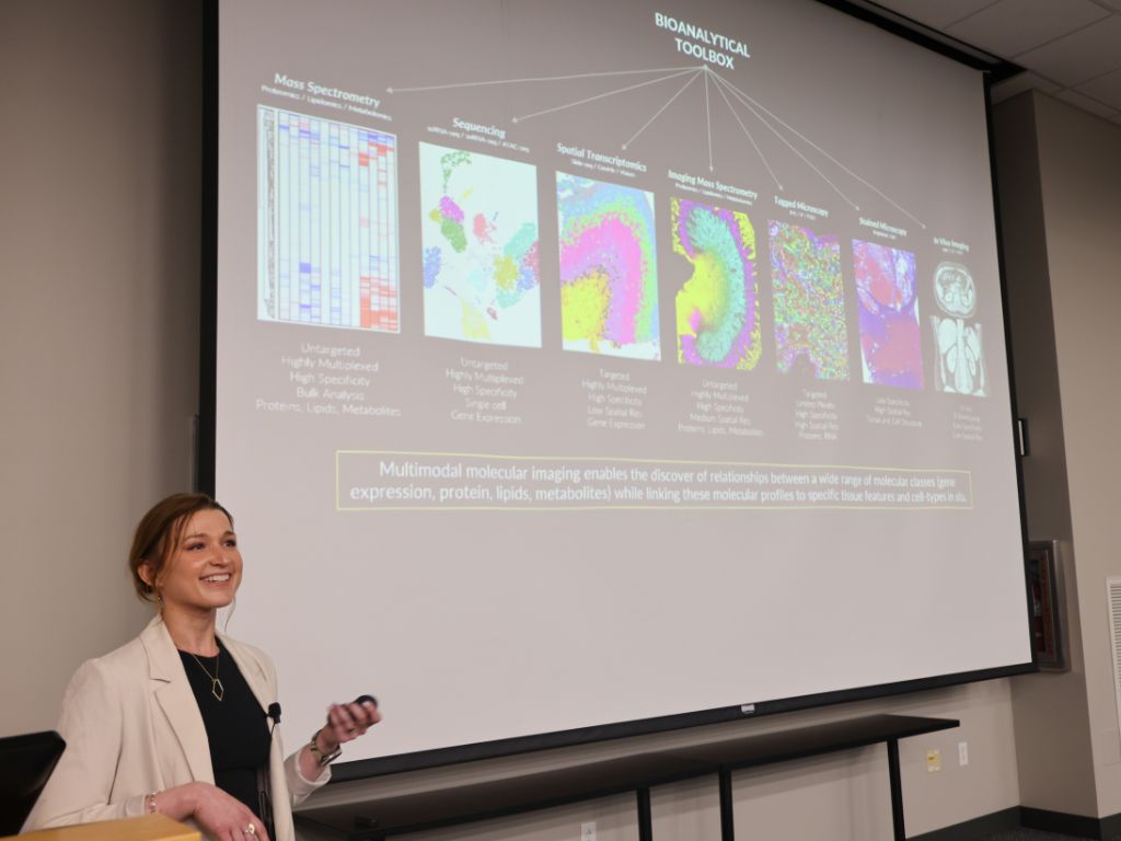 Angela Kruse presenting at the fifth Annual Vanderbilt Alzheimer’s Disease Research Day.