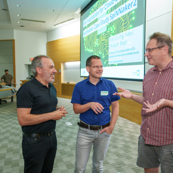 From left to right: Hassane Mchaourab, Christian Mayr, Jens Meiler