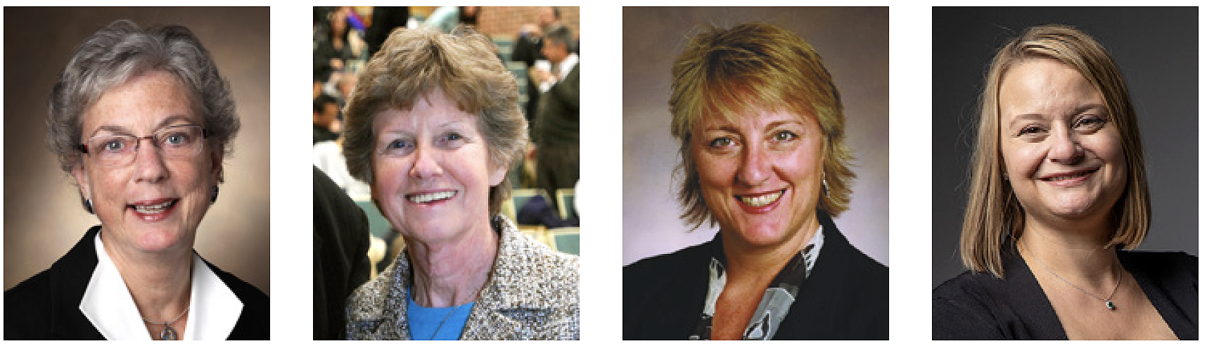 Headshots of (left-to-right): Lee Limbird, Elaine Sanders-Bush, Heidi Hamm, and Lisa Monteggia