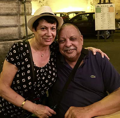 Photo of Fant and his wife, Ana María, vacationing in Rome in 2015.