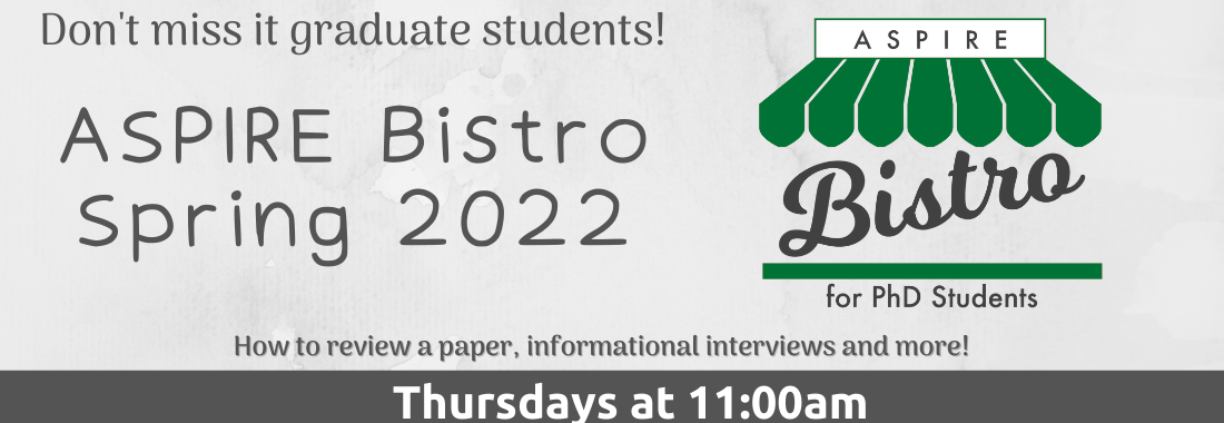 ASPIRE Bistro for PhD Students