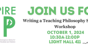 ASPIRE Up: Writing a Teaching Philosophy Statement