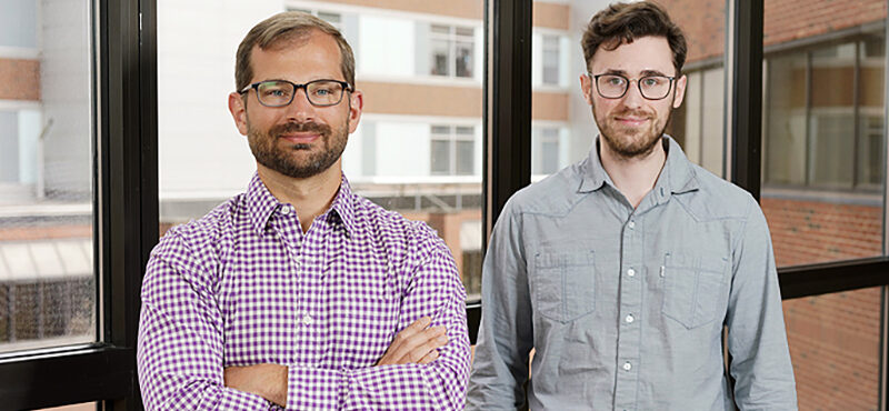 Douglas Ruderfer, PhD, left,Theodore Morley and colleagues are using electronic health records data to identify patients in need of genetic testing for rare undiagnosed diseases.