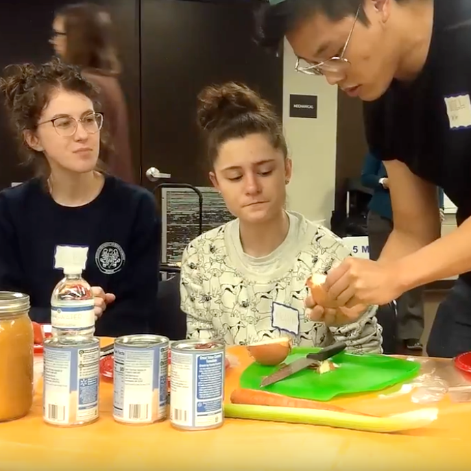 Pop-up teaching kitchen