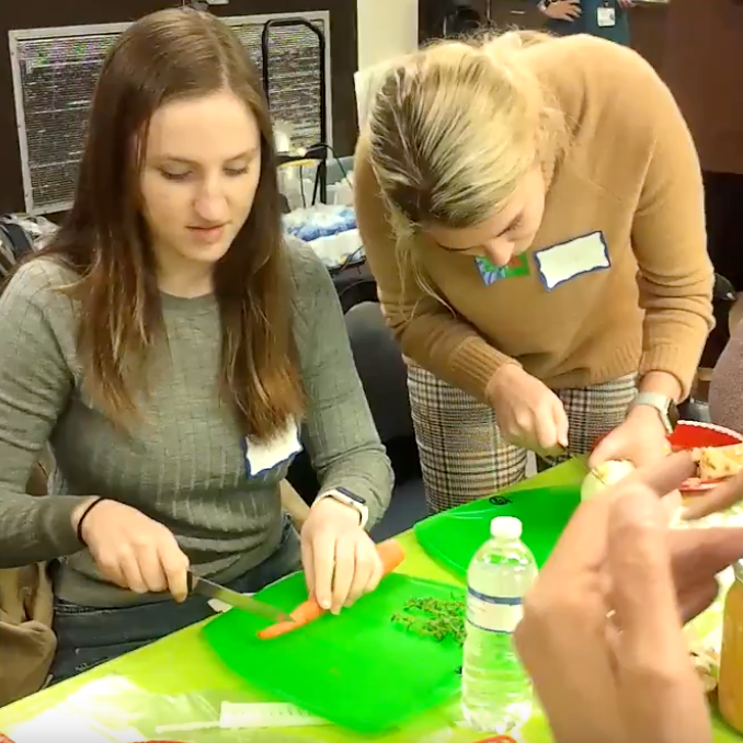 Pop-up teaching kitchen