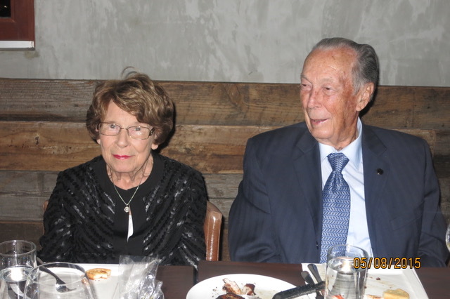 Gordon Petty and Sue Maggart Petty at Michael's graduation dinner