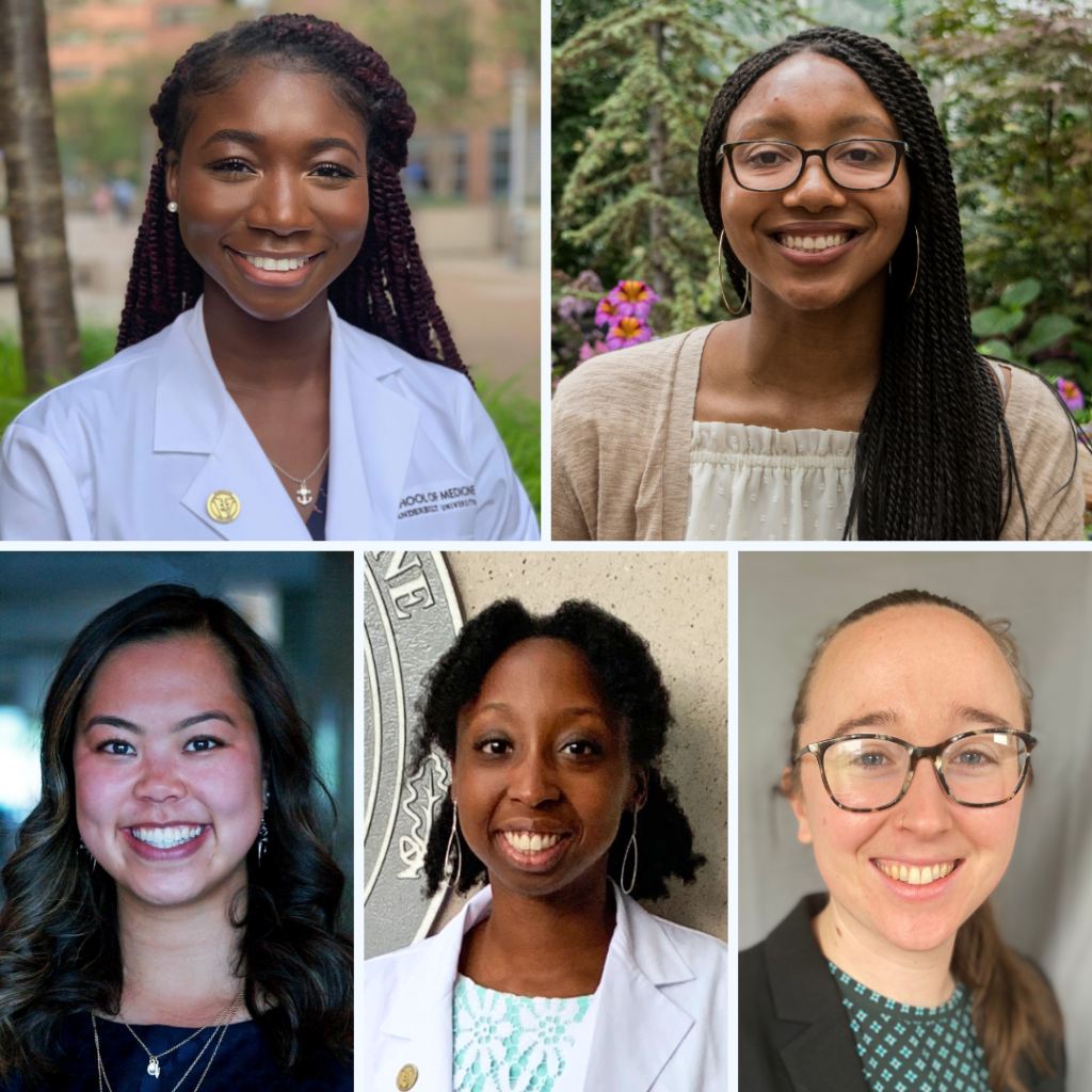 top l-r: Helen Gambrah, Whitney George; bottom l-r: LeAnn Lam, Ekiomoado Olumese, Sarah Reed